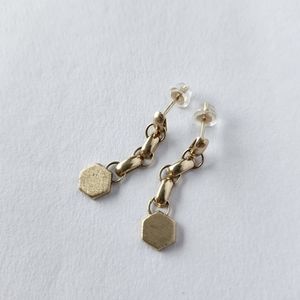 Custom gold earrings